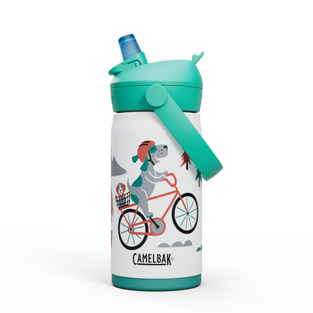 Thrive™ Flip Straw Kids 12oz Bottle, Insulated Stainless Steel D3